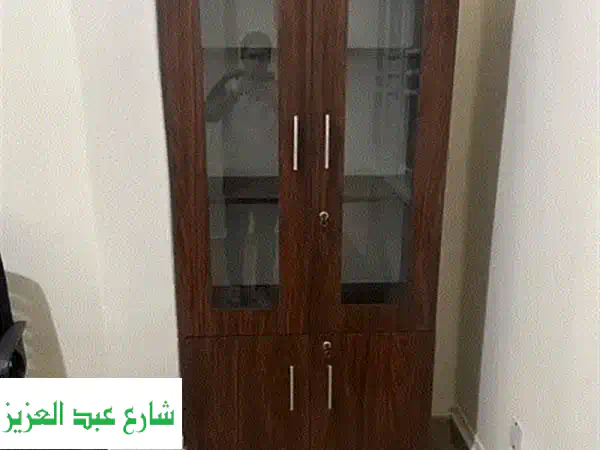 دولاب ملفات خشبي فاخر - عرض خاص! (2 متر ارتفاع)