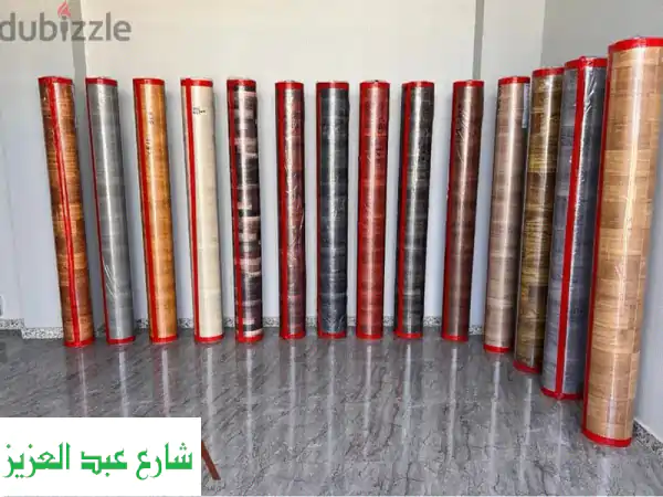 بديل الباركيه المثالي: مشمع أرضيات أروما الفاخر -...
