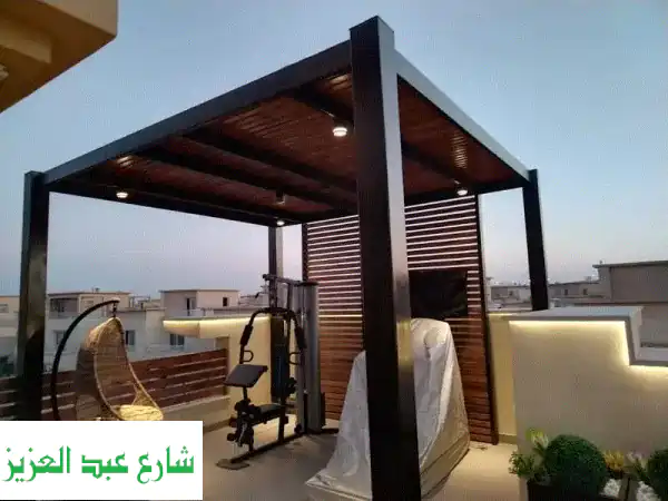 برجولات خشبية مودرن: تصميمات عصرية وأخشاب فاخرة...