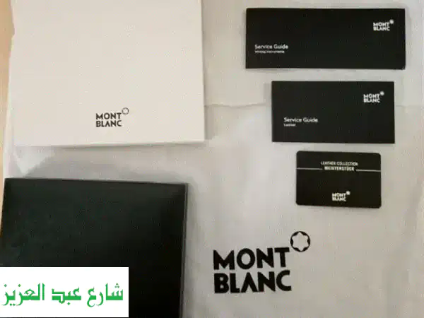 طقم مونت بلانك Meisterstück أصلي فاخر للبيع - جديد كلياً! (قلم + حامل بطاقات)