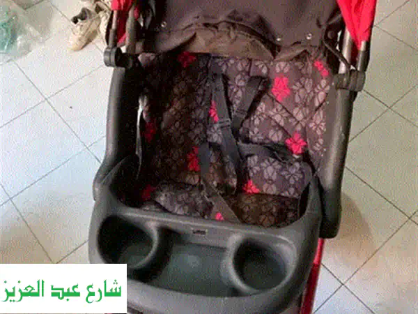عربة أطفال جويه (Joie) فاخرة - بحالة ممتازة! لون مخملي أنيق