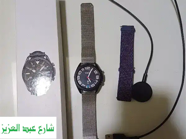 سامسونج جلاكسي واتش 3 (45 مم) - سوار معدني ونايلون،...