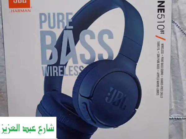 سماعة JBL Blue 510 BT الأصلية - جديدة كليا! صوت...