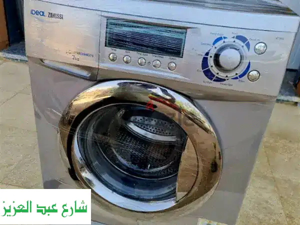 غسالة زانوسي 7 كيلو فول أوتوماتيك - كسر زيرو بحالة ممتازة! توصيل مجاني