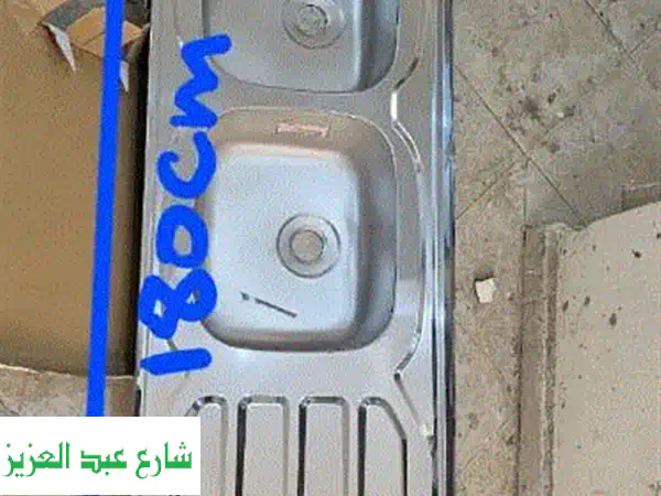 حوض مطبخ فرانك سام 180x50 سم - تصميم فاخر وعملية لا تُضاهى!