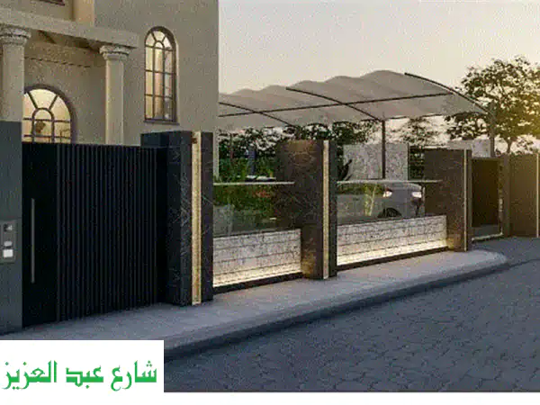 تجليد سور فاخر بلمسة إبداعية: رخام أسواني بإضاءة LED!