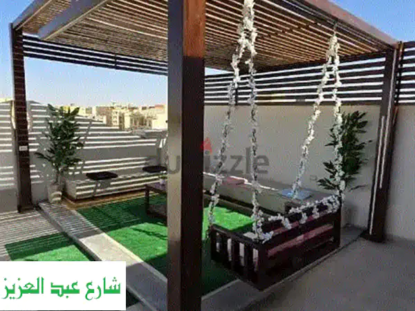 برجولات حديثة ومتينة من خشب تنده السويدي | تصميمات مميزة وأسعار رائعة