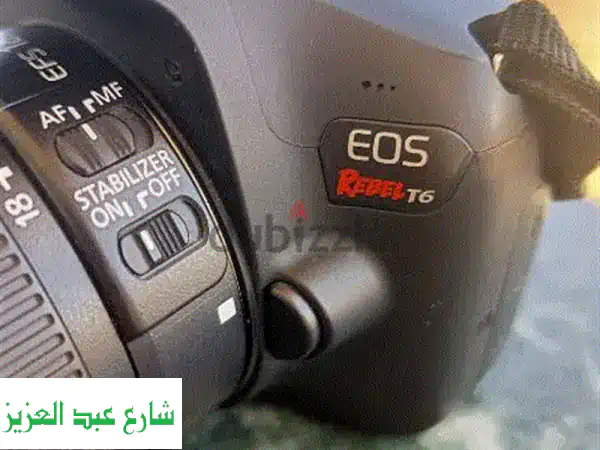 كاميرا كانون EOS Rebel T6 (إصدار أمريكي) + عدسة 18-55مم -...