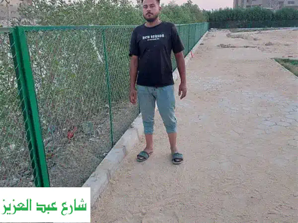 سور شبك أخضر أنيق وجاهز للتركيب - احمي منزلك بأناقة!