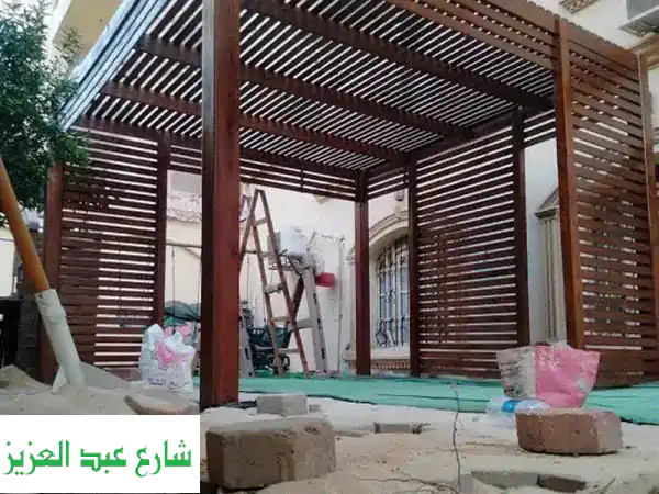 برجولات خشبية مودرن - تصاميم مميزة من المصنع مباشرةً!