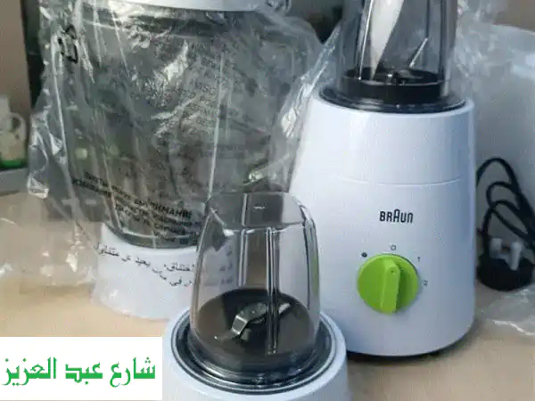 خلاط براون الأصلي - قوة 500 وات، سعة 1.5 لتر، جرش ثلج، سعر مميز!