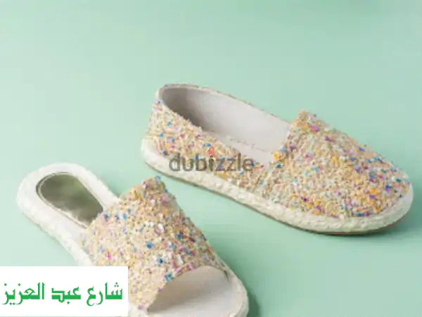 شوز وسليبر حريمي ذهبي وفضي - أناقة لا تُقاوَم! ✨