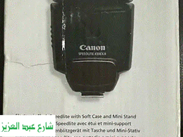 فلاش Canon 430 EX II بحالة ممتازة - استخدام خفيف جدًا! مع إيصال الشراء