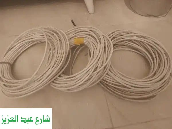 سلك دش عالي الجودة - جديد ومستعمل - اطوال متنوعة (30, 38, 60 سم) - 5 جنيه/المتر