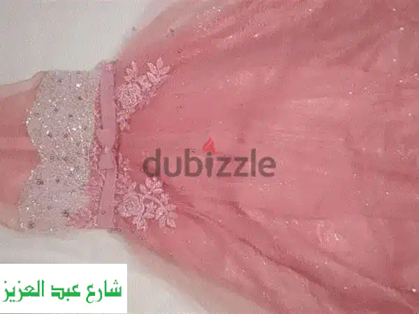 فستان مناسبات بناتي أنيق - مقاس ٦-٨ سنوات (مستعمل...