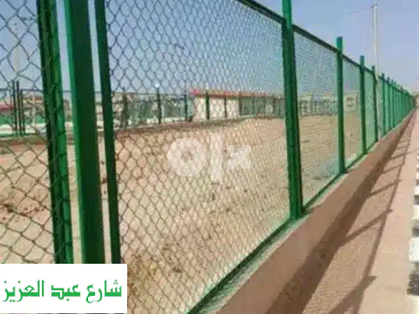 سياج سلك أخضر مجلفن وأكثر! أسعار لا تُصدّق على شبك...