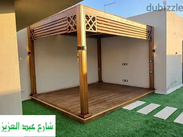 برجولات خشبية فاخرة: تصاميم فريدة من الخشب...