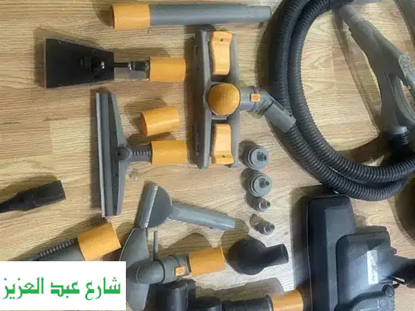 مكنسة بخار إيطالية + مكواة - كالجديدة! تنظيف عميق وسهل