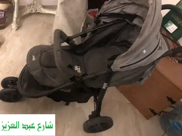 عربة أطفال جو ليتريكس 3 الكاملة - بحالة ممتازة! سفرك أسهل مع طفلك.